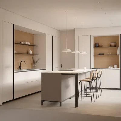 Esteve Estudi Cocina Baño. Tienda de cocinas y baños en Sabadell - cocina modelo Serie L-12
