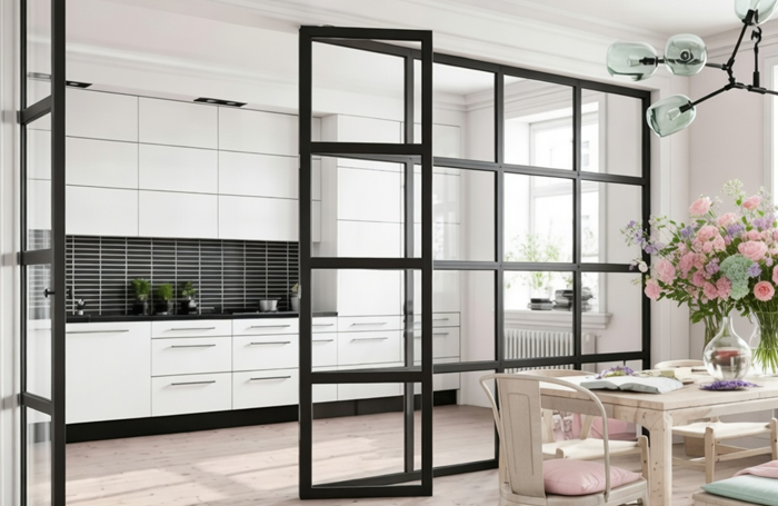 Per què usar una paret de cristall per a separar la cuina del saló - Esteve Estudi Cuina i Bany - Sabadell Per què usar una paret de cristall per a separar la cuina del saló - Esteve Estudi Cuina i Bany - Sabadell