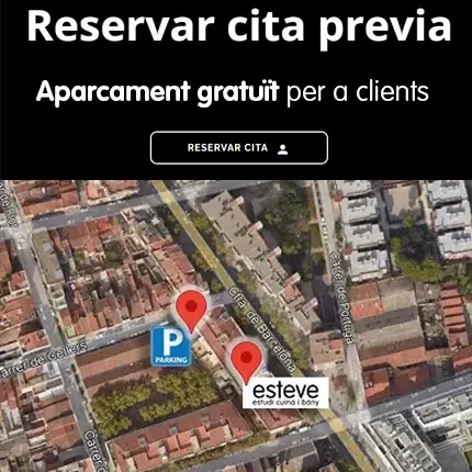 Reservar cita prèvia en Esteve Estudi. Botiga de mobles de cuina i bany a Sabadell